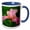 Blue/White, variant on 3drose, Hybrid Bearded Iris Flower, Louisville, Kentucky - Na01 Aje0110 - Adam Jones, 11oz Two-tone Green Mug