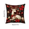 thumbnail image 5 of KFUIRDE Christmas-Printed Cushion Cover 18x18in, 3D Printed Sofa Pillow with Festive Christmas Theme, Decorative Cushion Case for Couch Living Room, Xmas Holiday Home Decor B, 5 of 5