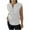 White, variant on Jalioing Casual T Shirt for Women Cap Sleeve Cotton Shirts Solid Color V Neck Button Summer Fashion Tees Tops