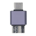 thumbnail image 2 of Micro B To USB C Adapter, USB Type C Male Convert Connector 10Gbps Transfer Rate Fast Charging Portable  for Laptops, 2 of 7