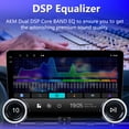 thumbnail image 4 of Universal Dual Physical Display Knobs CarPlay/Android Auto Autoradio Android FM Radio Car Navigation Stereo Pad Player GPS 10.1" IPS Touch Screen BT WiFi 2 Din Headunit Tablet Quad Core, 4 of 17