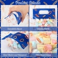 thumbnail image 3 of 50 Pcs Gold Rings Gift Bags Double-sided Print Plastic Bags with Handles Resealable Theme Sealed Pouch for Birthday Baby Shower Candy Gift Wrapping Supplies Decor (Gold Rings), 3 of 12
