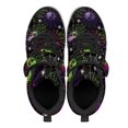 thumbnail image 2 of Pointodoor Rainbow Skull Cobweb Shoes for Boys Size 1.5 Knitted Mesh Running Tennis Shoes Lightweight Breathable Athletic Sport Fashion Anti-Slip with Single Buckle, 2 of 7
