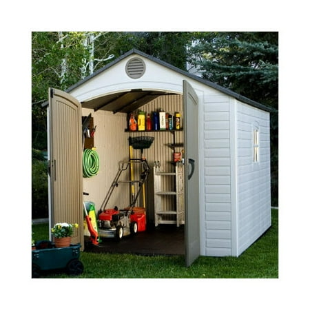 Lifetime 8 Ft W x 10 Ft D Plastic Storage Shed Walmart