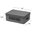 thumbnail image 2 of Household Essentials Mug and Tumbler Vision China Storage Box Chest, Gray, 2 of 7