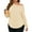 Beige, variant on Plus Size Women Solid Color Long Sleeved Off Shoulder Casual Irregular Hem Shirt Tops