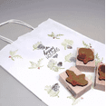 thumbnail image 4 of 50 Bolsas De Papel Blancas Kraft Con Asa Economicas Belug, 4 of 5