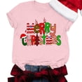 thumbnail image 1 of Hauts d'Été pour Femmes, Tasse de Café de Noël, Manches Courtes, Graphique, Rose m, 1 of 4