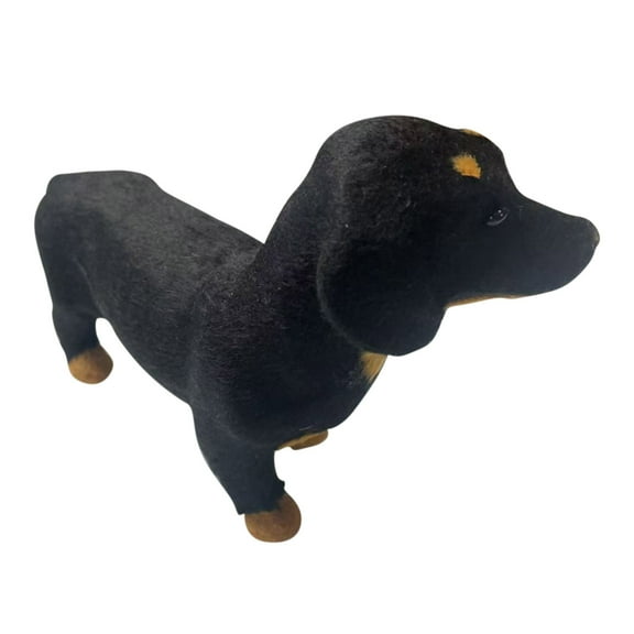 Black Dachshund Plush Toy Soft Stuffed Animal Dog Toy Emotional Support Toy Cuddly Toy Realistic Dog Plush Toy For Kids Adults