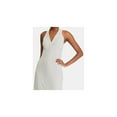 thumbnail image 2 of RALPH LAUREN Womens White Striped Sleeveless V Neck Maxi Dress Size: 14, 2 of 2