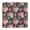 Pioneer Flower Floral, variant on Pioneer Flower Floral Print Pattern Square Fitted Tablecloth with Elastic Edge,Square Table Cover,Washable Elastic Table Cover for Home Kitchen Party Decor 34"x34"