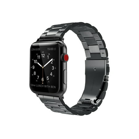 For Apple Watch Band 42mm Solid Stainless Steel Metal Replacement Wrist Bands for Apple Watch Series 4/3/2/1
