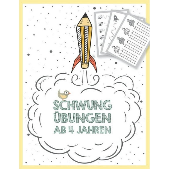 Schwungübungen ab 4 Jahren: Schwungübungsbuch für Jungen und Mädchen (4-6 Jahre) mit Schwungübungen zur Vorbereitung auf die Vorschule und den Kindergarten (Paperback)