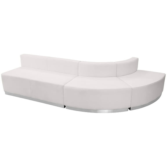 Emma Oliver White LeatherSoft Reception Configuration, 3 Pieces