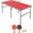 Red, variant on Portable Table Tennis Table - 6 x 3 FT Indoor Outdoor Ping Pong Set with Net Two Paddles and Three Balls