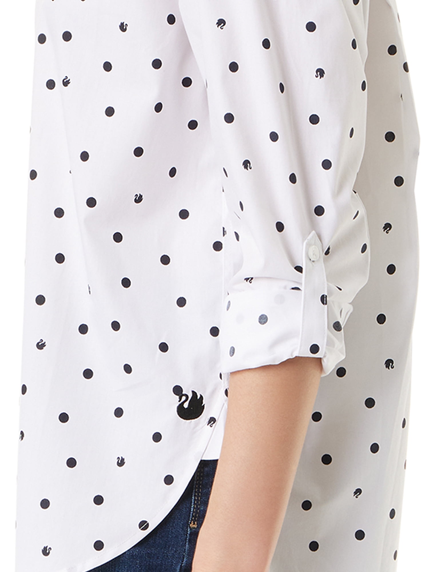 Gloria Vanderbilt Swan Series Women's Amanda Oversized Shirt, Sizes S-XXXL