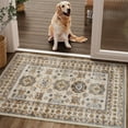 thumbnail image 5 of SIXHOME 2'x3' Small Entry Rug Door Mat Washable Area Rugs Vintage Floral Beige Door Rug Soft Indoor Carpet Throw Rug for Entryway Bedroom Kitchen Rugs with Nonslip Rubber Backing, 5 of 7