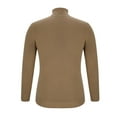 thumbnail image 5 of XUNKUSGA Fall Sweaters Slim Fit Long Sleeve Sweaters for Men Lightweight Turtleneck Pullover Sweater Soft Comfortable Solid Color Men Sweater S-2XL Brown, 5 of 6