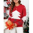 thumbnail image 4 of Garvee Chirstmas Sweaters for Women Long Sleeve Funny Xmas Pullover Sweater 2XL, 4 of 7