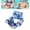 Blue, variant on Inflatable Pool Float Chair – Heavy Duty Adult Water Lounge, Blow Up Floaties for Summer Fun, Lake & Beach, Ergonomic with 3 Buoyant Cushions, Portable (1PCS, Blue Stripes)