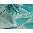 thumbnail image 2 of Ambesonne Turquoise Quilted Bedspread Set 3 Pcs, Futurist Poppy Flowers, King Size, Dark Seafoam Cadet Blue, 2 of 4