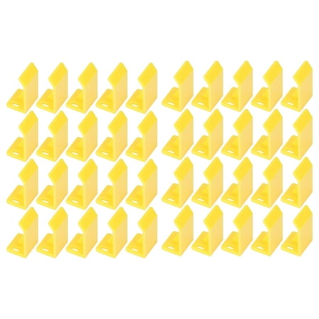 

Tebru 40Pcs L Positioning Block ABS Positioning Piece Baffle Testing Rack Spare Parts Simple Installation L Positioning Block L Shaped Baffle