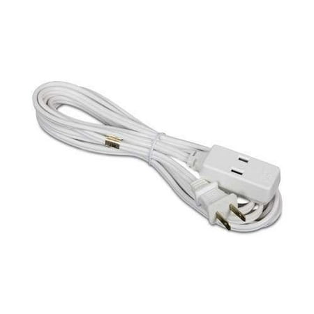 Ultra Xfinity 12 Ft Extension Cord - 12 Feet, 3,66m, 3-Outlets, Ungrounded, White