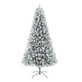 thumbnail image 1 of Holiday Time 7.5' Pre-lit Flocked Frisco Pine Christmas Tree, Green, 1 of 7