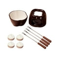 thumbnail image 1 of Maoww Chocolate Fondue Set Chocolate Cheese Fondue Pot Ceramic Fondue Set for Melting Chocolate Cheese, 1 of 9