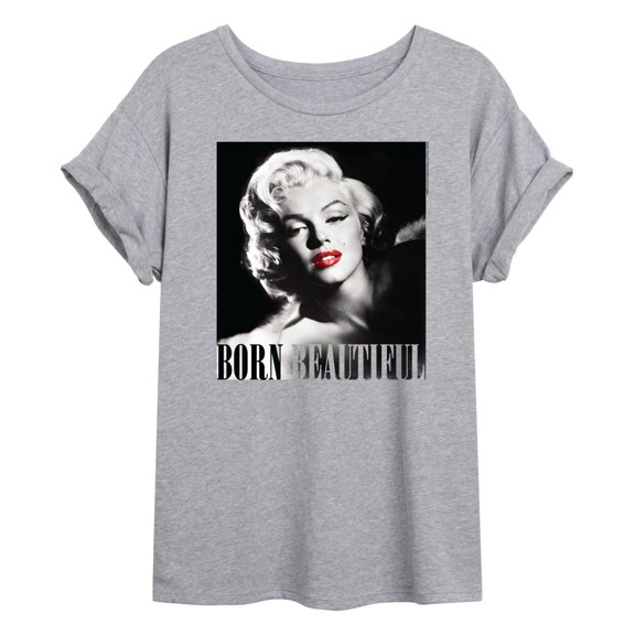 Marilyn Monroe - Pop Culture Icon - Born Beautiful - Women's Oversized T-Shirt