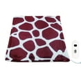 thumbnail image 1 of Cxui Electric Heated Flannel Blanket, Small Warming Pad for Office Chair Knee Lap, Soft Heated Throw with High/Low Settings, Overheat Protection (1Pcs) Red, 1 of 5