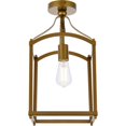 thumbnail image 2 of Living District LD7069F10BR Janet 1 Light Flush Mount, Brass, 2 of 2