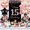 thumbnail image 4 of Set de Decoración para Fiesta TSVATE en Oro Rosa para 15º Cumpleaños, 4 of 7