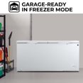thumbnail image 4 of Kenmore 25 Cu. Ft Convertible Chest Freezer/Refrigerator, 710L, E-STAR, Large Capacity, White, Dual Function Freezer Refrigerator, 4 of 7