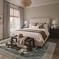 thumbnail image 3 of KUETH 8'x10' Cow Area Rugs for Living Room, Non Slip Machine Washable Vintage Boho Rug, Low Pile Print Rug for Bedroom Dining Room Home Office, 3 of 9