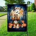 thumbnail image 3 of Happy Halloween Vampire Cocker Spaniel BOO with Pumpkins Fun and Spooky Garden Flag 12x18in Double Sided Cockers Dog Lover Gifts Outdoor Decor - 00018, 3 of 5