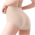 thumbnail image 6 of Kmdttou Cotton Underwear for Women's Ladies Comfortable Solid Color Large Size Abdominal Panties Hight Waiste Underpants (Available in Plus Size), 6 of 8