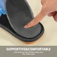 thumbnail image 6 of IAUYY Memory Foam House Slippers Suitable for Both Men and Women. Comfortable, Anti-Slip Plush Flat-Bottomed Slippers The Best Holiday Gift Large Blue Flowers, 6 of 9