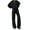 z51101_C-Black, variant on Womens 2 Piece Outfits Sweatsuits Oversized Sweatshirts Barrel Pants with Pockets Matching Loungewear Sets 2025 Fall Travel Clothes(z51101_C-Black, L)