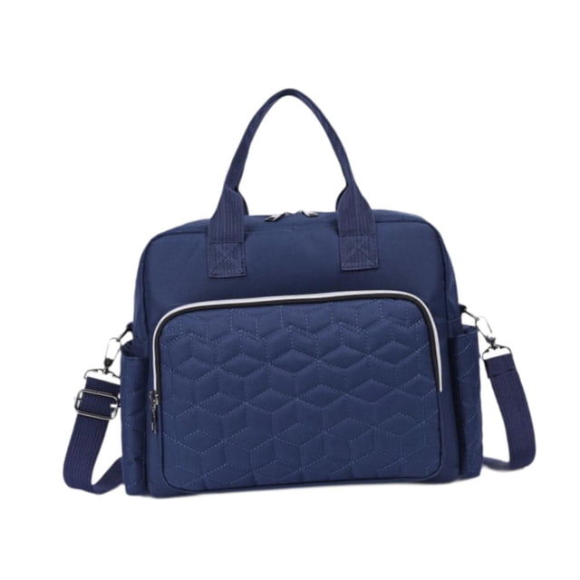 Bolsa de pañales para bebé, impermeable, elegante, para viaje, para la ducha azul oscuro