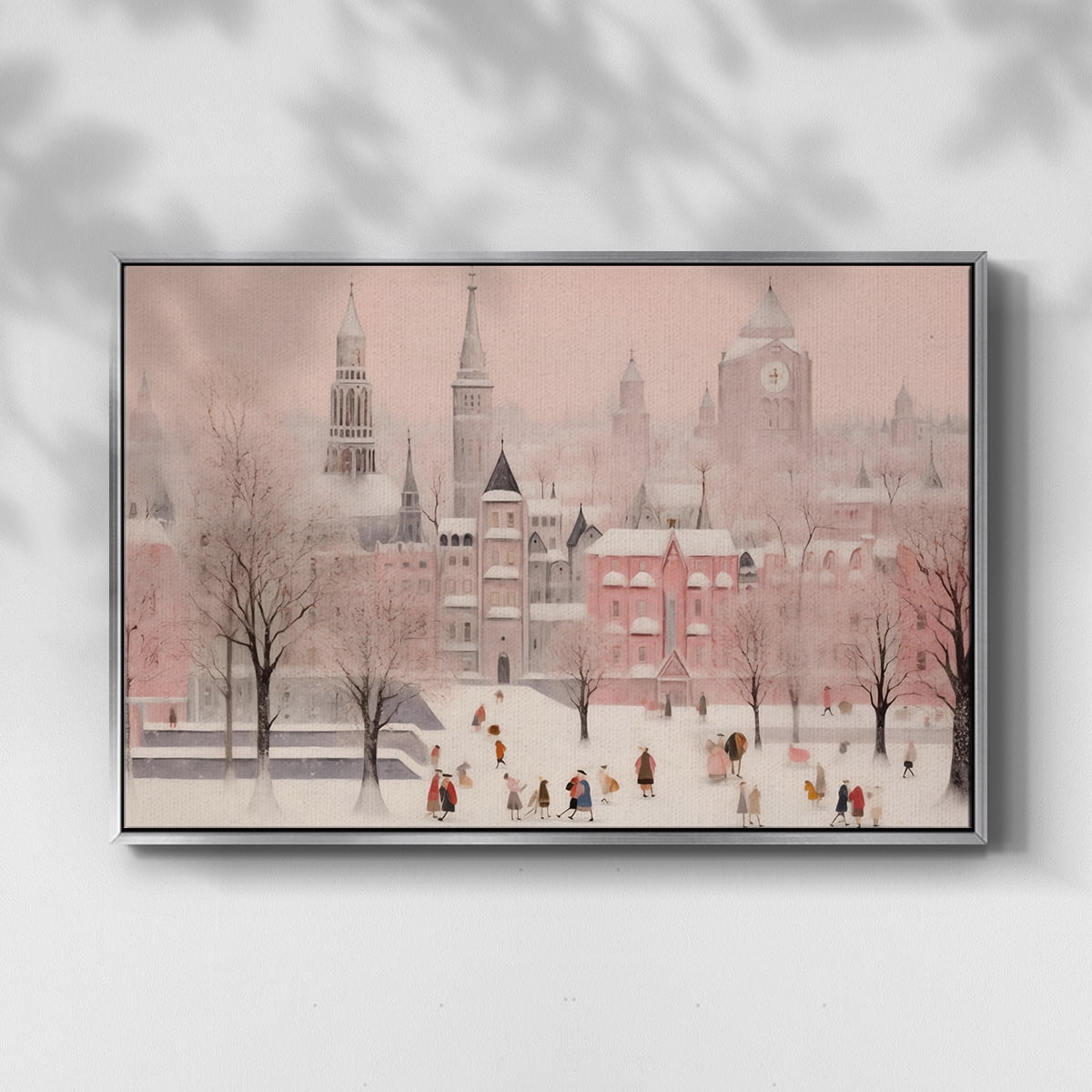 Vintage Landscape-CLXVIII By Wexford Home Framed in Silver Wood Gallery Wrapped Canvas 25 in. x 37 in.
