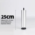 thumbnail image 4 of Aluminum Alloy Adjustable Furniture Legs, Sofa Legs Replacement Legs for Armchair, Cabinet, Couch, Dresser（Set of 4) -, 4 of 6