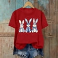 thumbnail image 2 of TaTaai Easter T Shirt for Women Casual Short Sleeve Round Neck Loose Fit Printed Tops Soft Stretchy Comfortable Tee for Spring Home Daily Holiday Party Wear Gift, 2 of 6