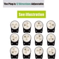 thumbnail image 4 of 90 Degree USA Canada Male Plug 5-15P 3 Pole Angle DIY Plug. 15A 125V USA 3Pin Black, 4 of 4