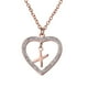 thumbnail image 1 of Collar de Mujer Corazón con Inciales LuckyLy, Modelo Adina rosa UNITALLA, 1 of 7