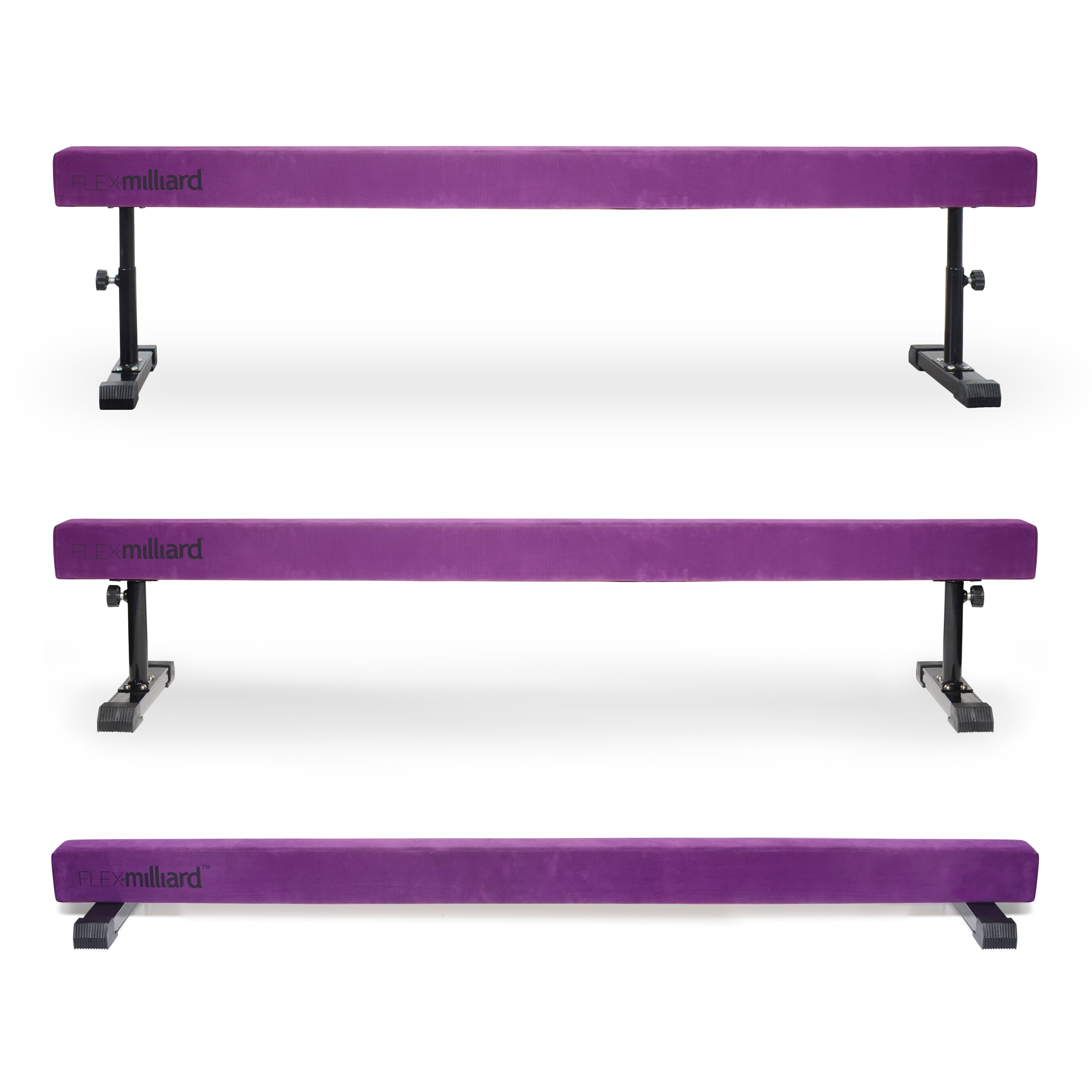 Milliard Adjustable Balance Beam, High and Low [8 Feet] Floor Beam