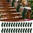 thumbnail image 6 of Moocorvic 26 Initials Large Green Christmas Stockings for Fireplace, Christmas Tree Decorations 18 Inch(L), 6 of 9