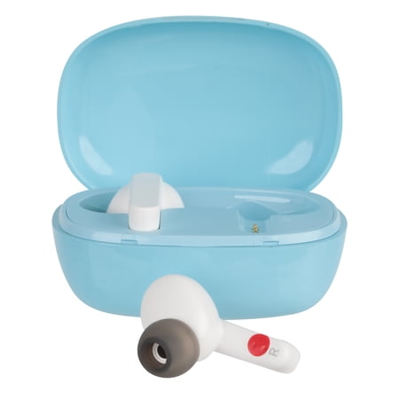 Wireless Bluetooth Earbuds with Charging Case, Glossy Blue, 20 Hours Playtime