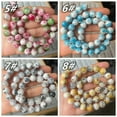 thumbnail image 6 of U8MO Round Colorful Jade 6mm 8mm 10mm 12mm Natural Stone Loose Beads For DIY Bracelet-9# Blue White-6mm (50pcs), 6 of 9