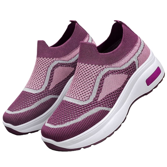 Orthopedic Dress Shoes for Women Arch Support Golf Shoes Wide Width Non Slip Slip on Work Shoes Mesh Stretch Soft 2026 Foam Shoes